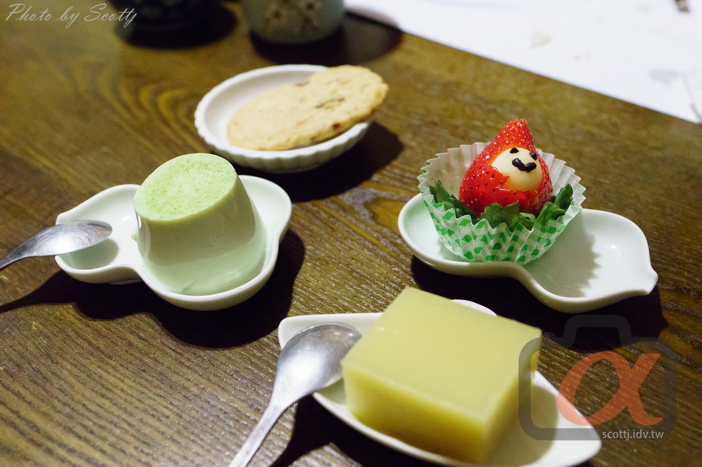 tatami 今日甜點集合抹茶布丁,草莓軍團,羊羹,手工餅乾